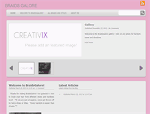 Tablet Screenshot of braidsgalore.com